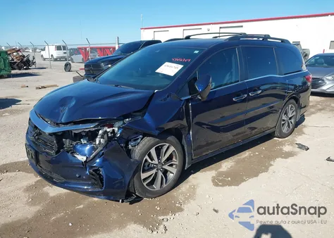 2023 Honda Odyssey Touring from USA, damaged, VIN 5FNRL6H84PB039990
